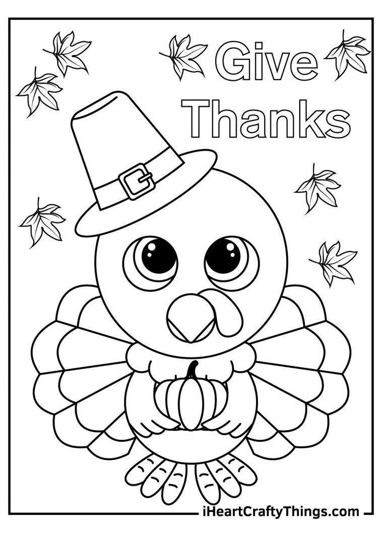 48 Printable Thanksgiving Colouring Pages 65