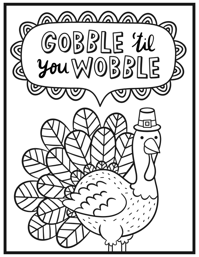 48 Printable Thanksgiving Colouring Pages 66