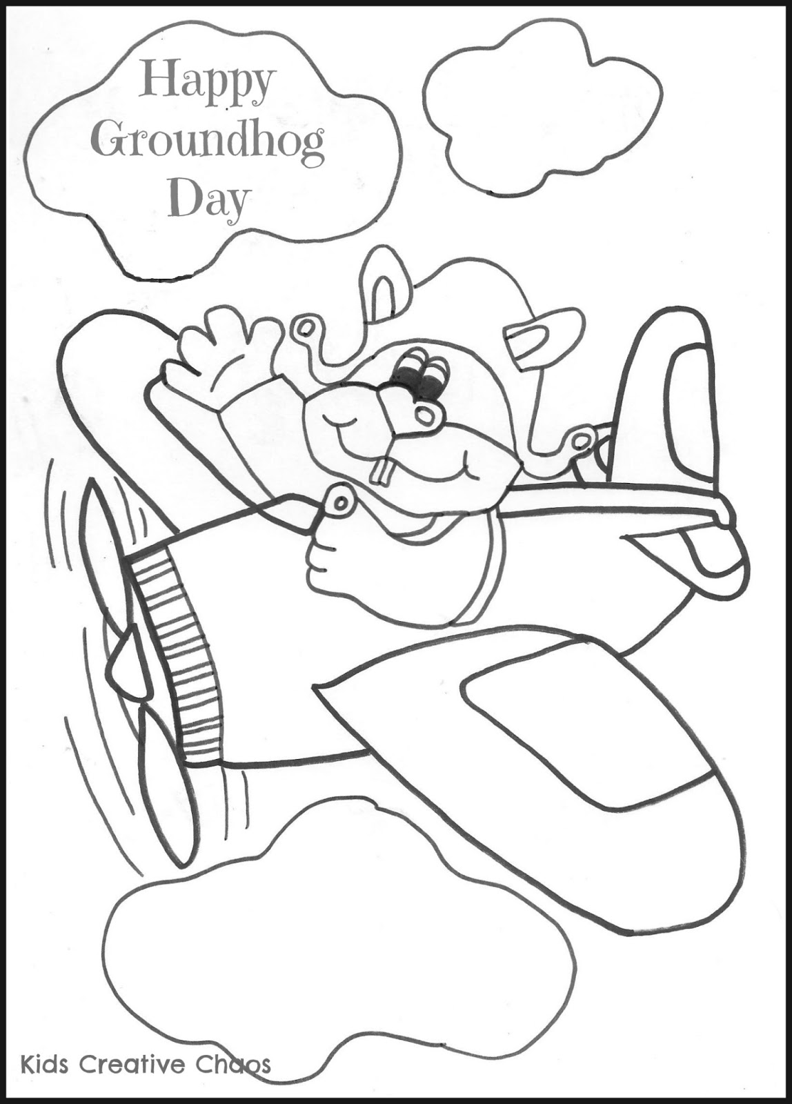 90 Printable Groundhog Day Coloring Pages 56