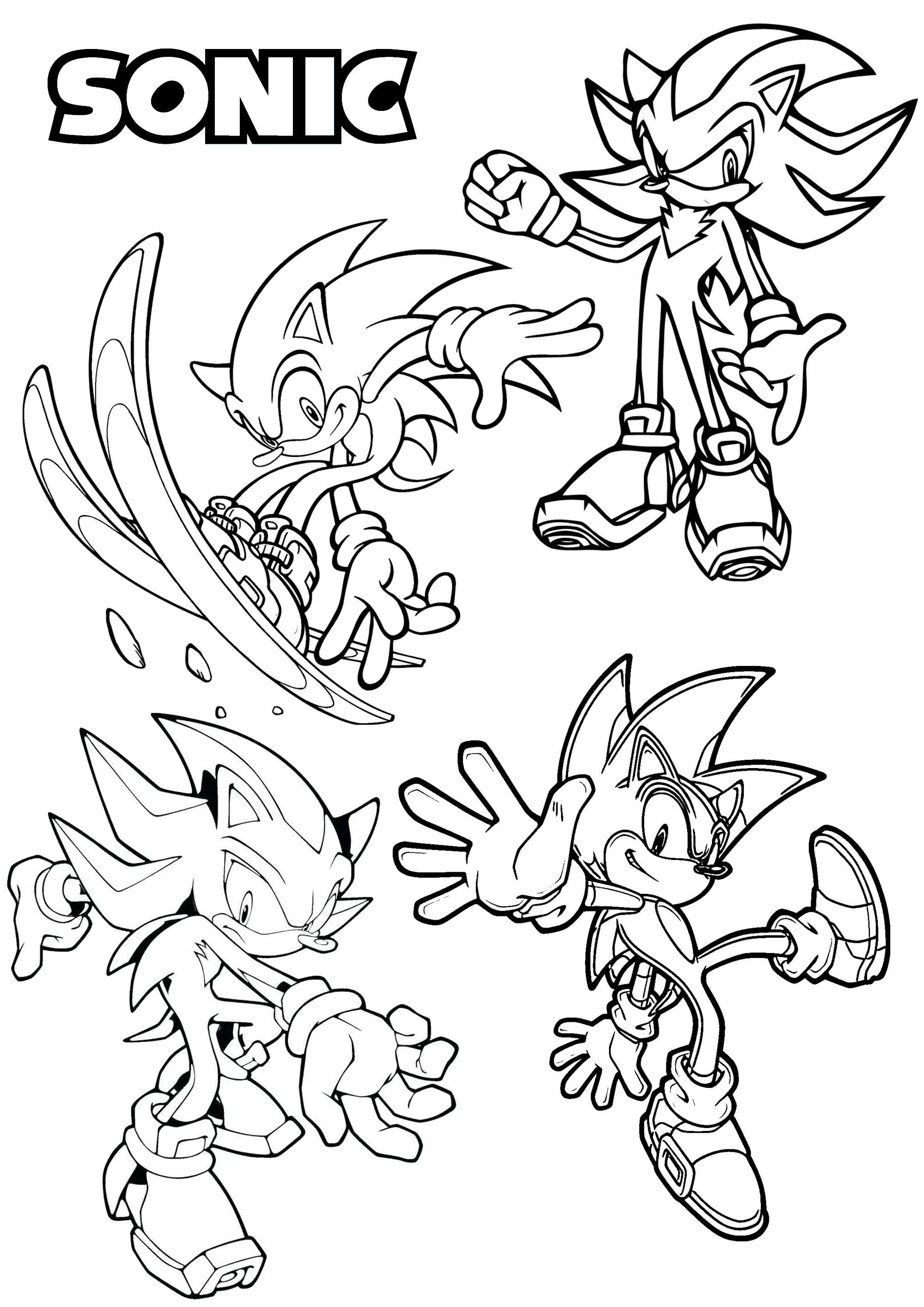 30 Super Tails Sonic Coloring Pages