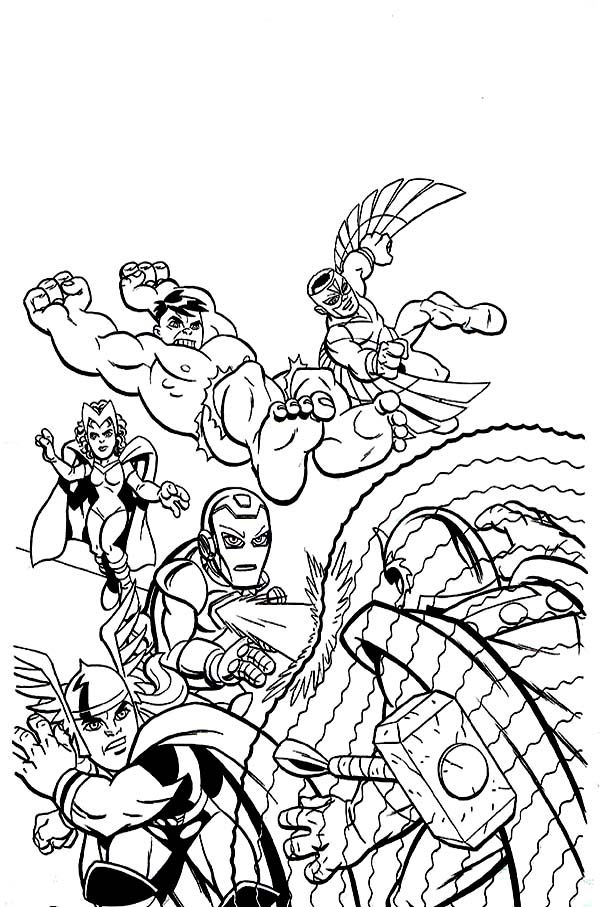 20 Cartoon Coloring Pages Marvel