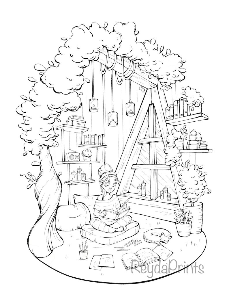 20 Cozy Coloring Pages Hd