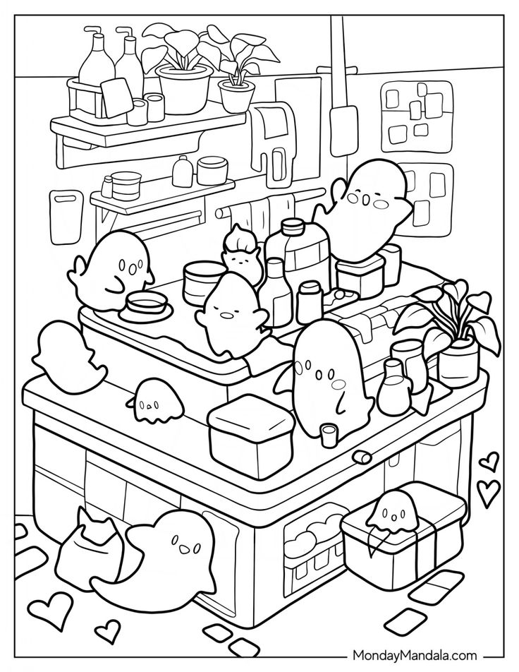 20 Cozy Coloring Pages Love