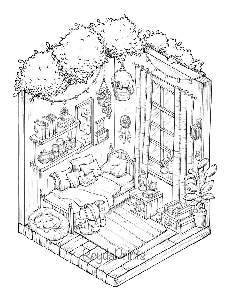 20 Cozy Coloring Pages Love