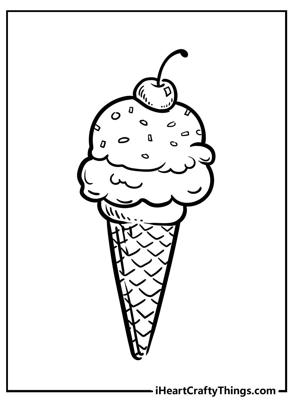 20 Cute Ice Cream Coloring Pages For Kids