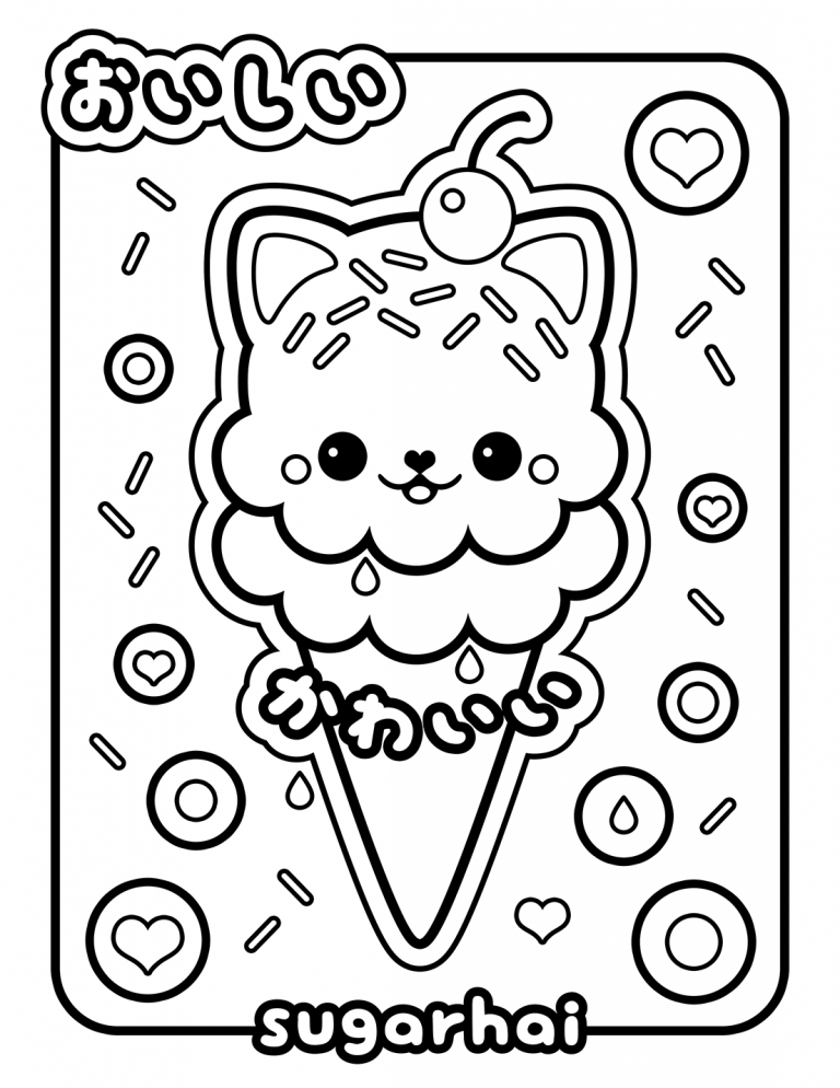 20 Cute Ice Cream Coloring Pages For Kids