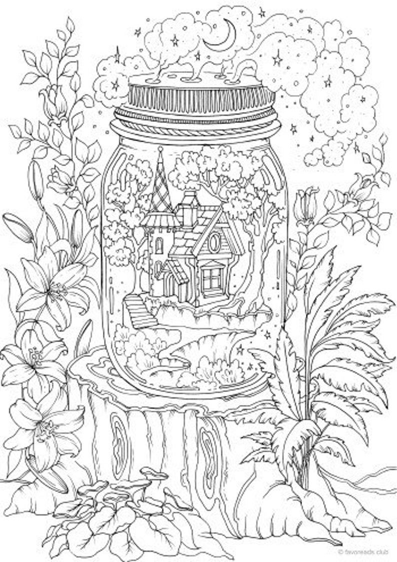20 Easy Detailed Coloring Pages