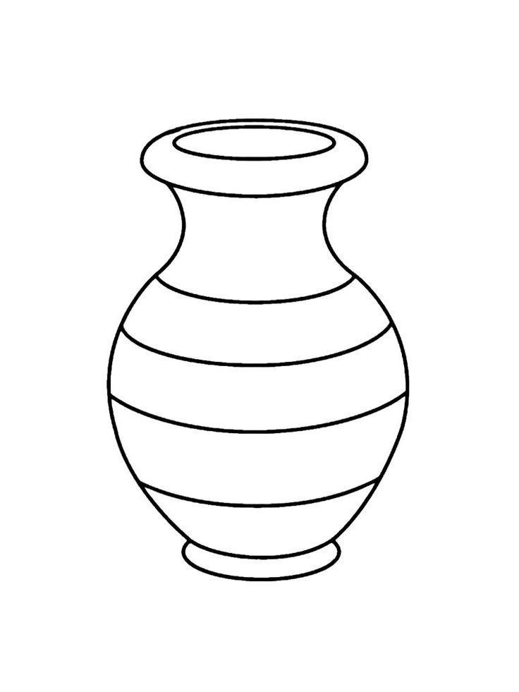 20 Flower Vase Coloring Pages Printables