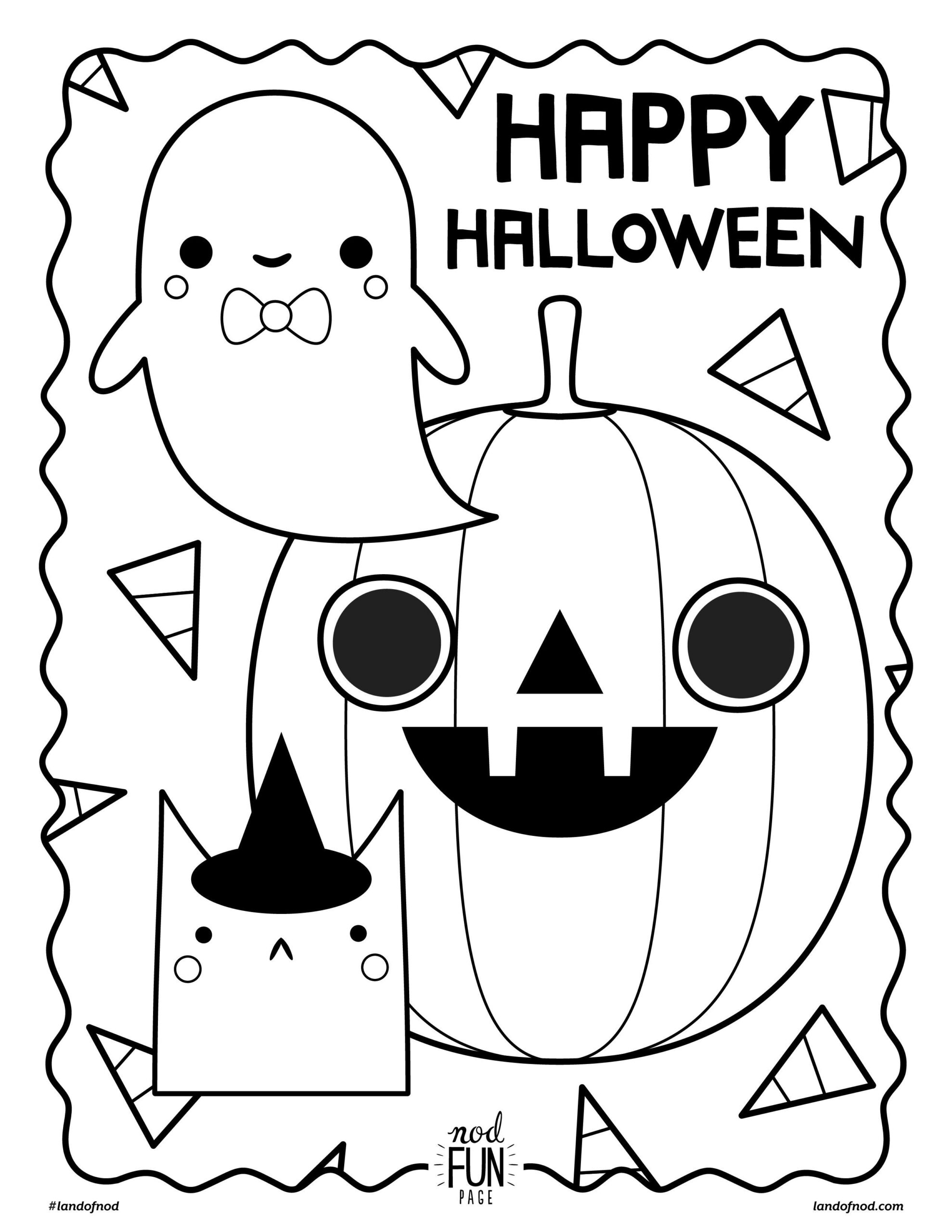20 Free Printable Halloween Coloring Book