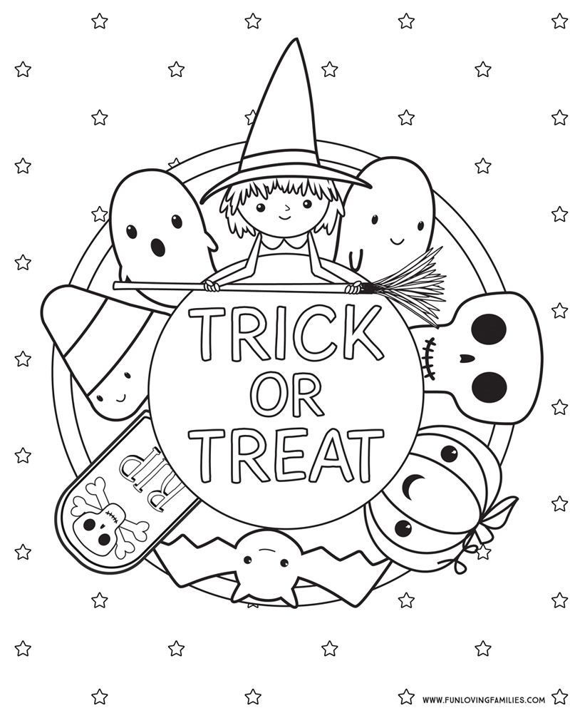 20 Free Printable Halloween Coloring Book