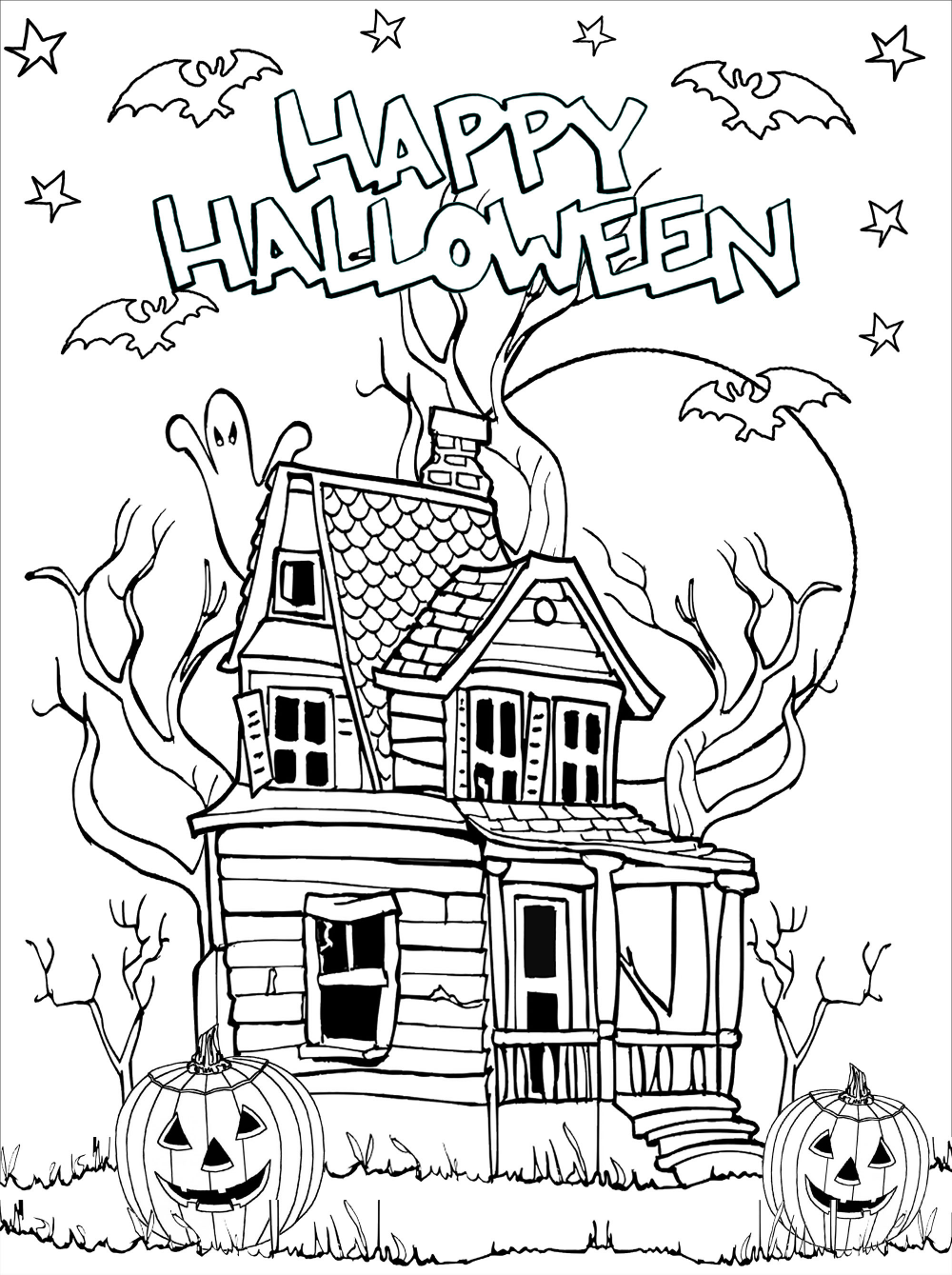 20 Free Printable Halloween Coloring Book