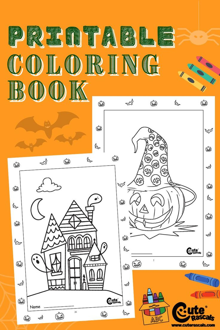 20 Free Printable Halloween Coloring Book