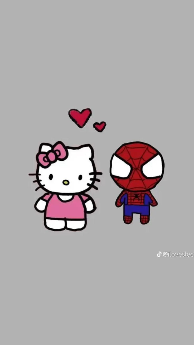 20 Hello Kitty Y Spiderman Coloring Page