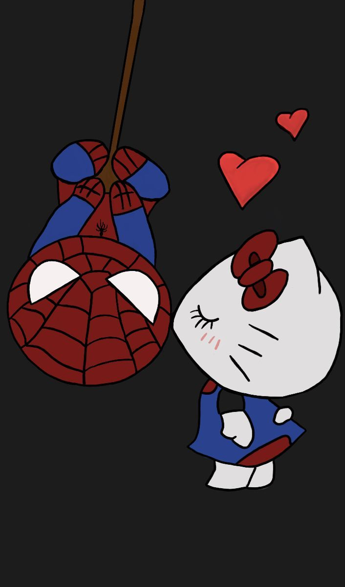 20 Hello Kitty Y Spiderman Coloring Page