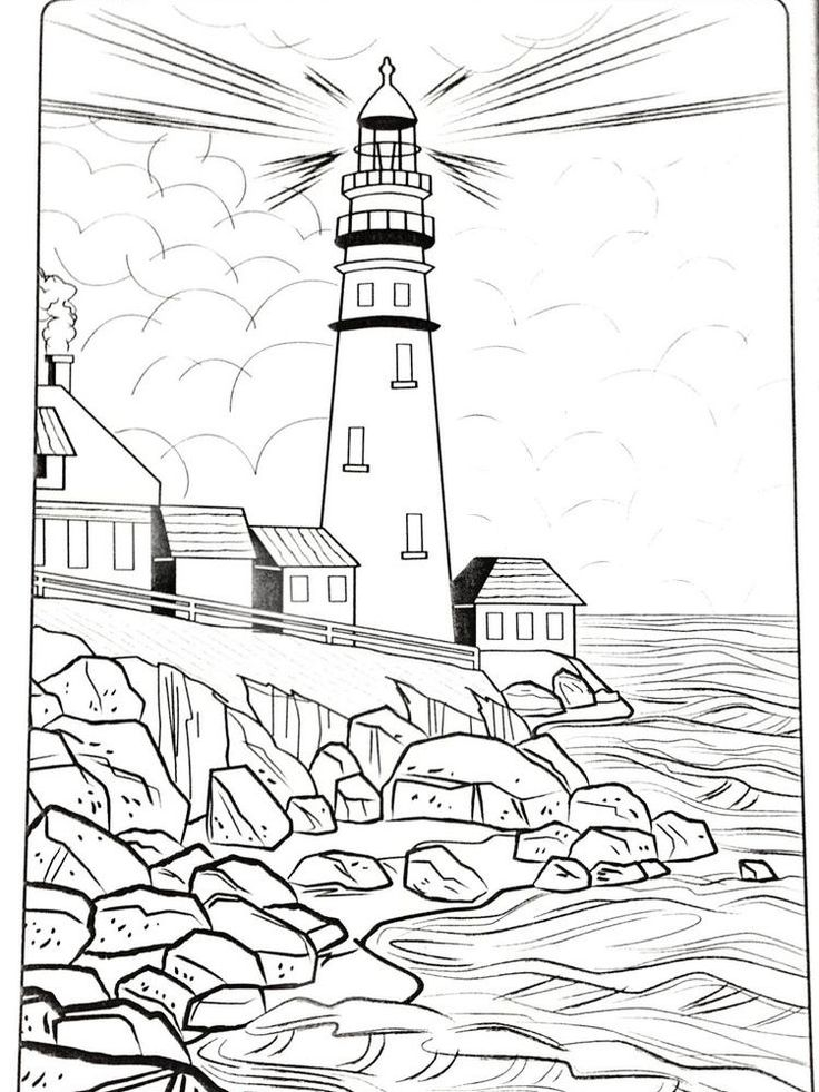 20 Lighthouse Coloring Pages Easy