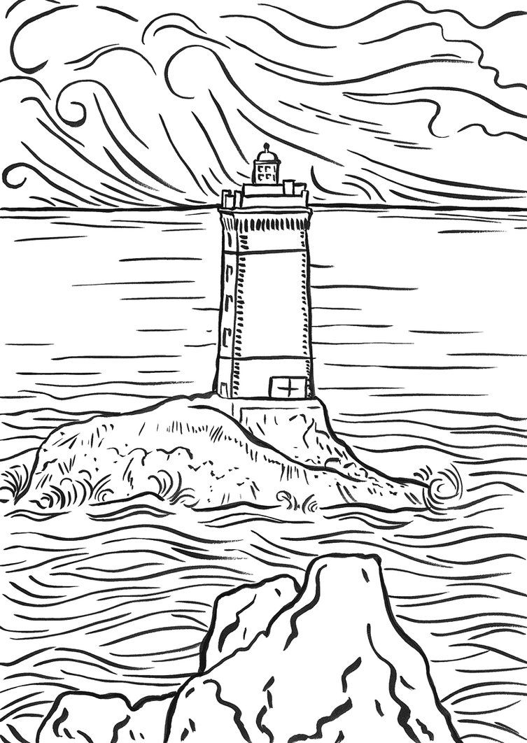 20 Lighthouse Coloring Pages Easy