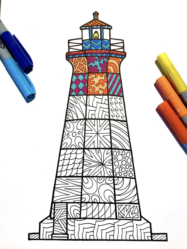 20 Lighthouse Coloring Pages Easy