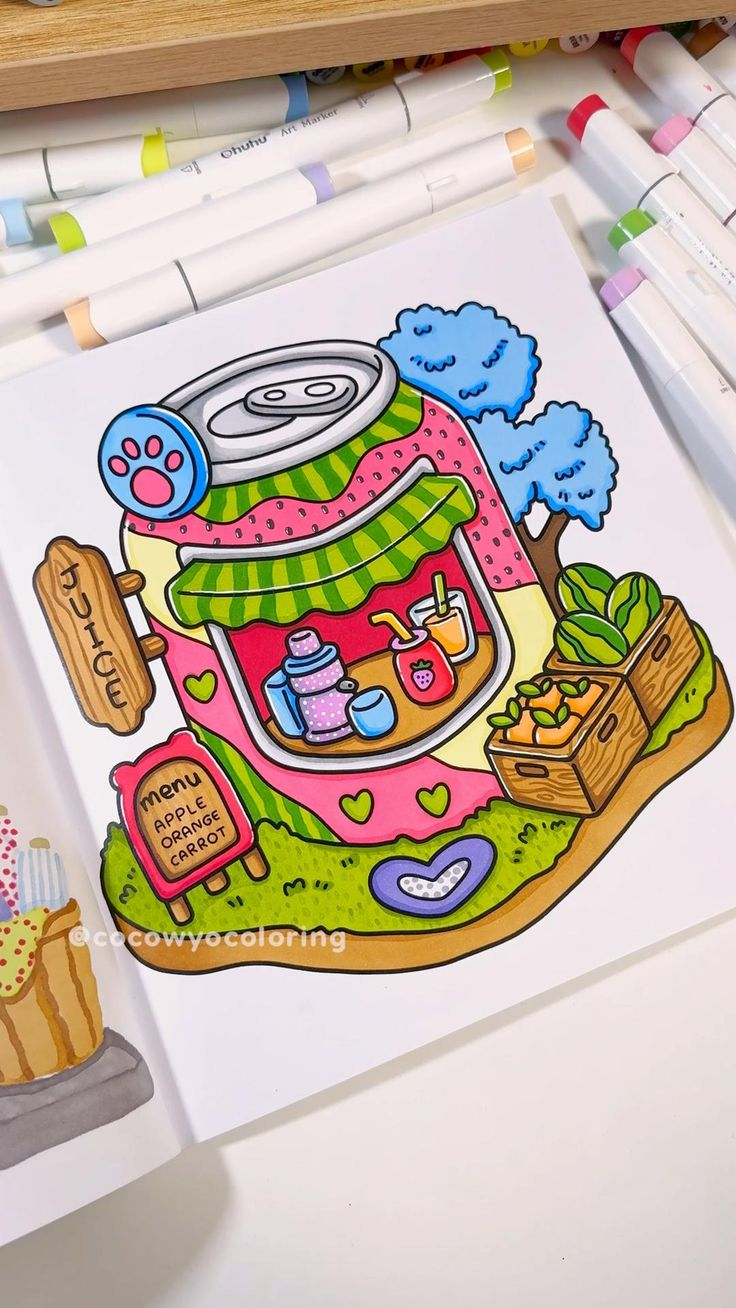 20 Little Corner Coloring Book Nursery