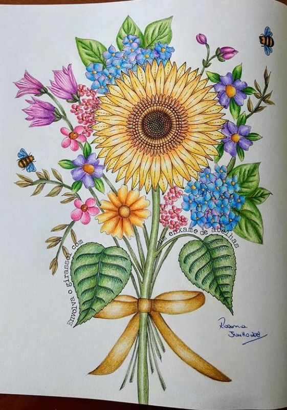 20 Secret Garden Coloring Book Flowers Free Printable