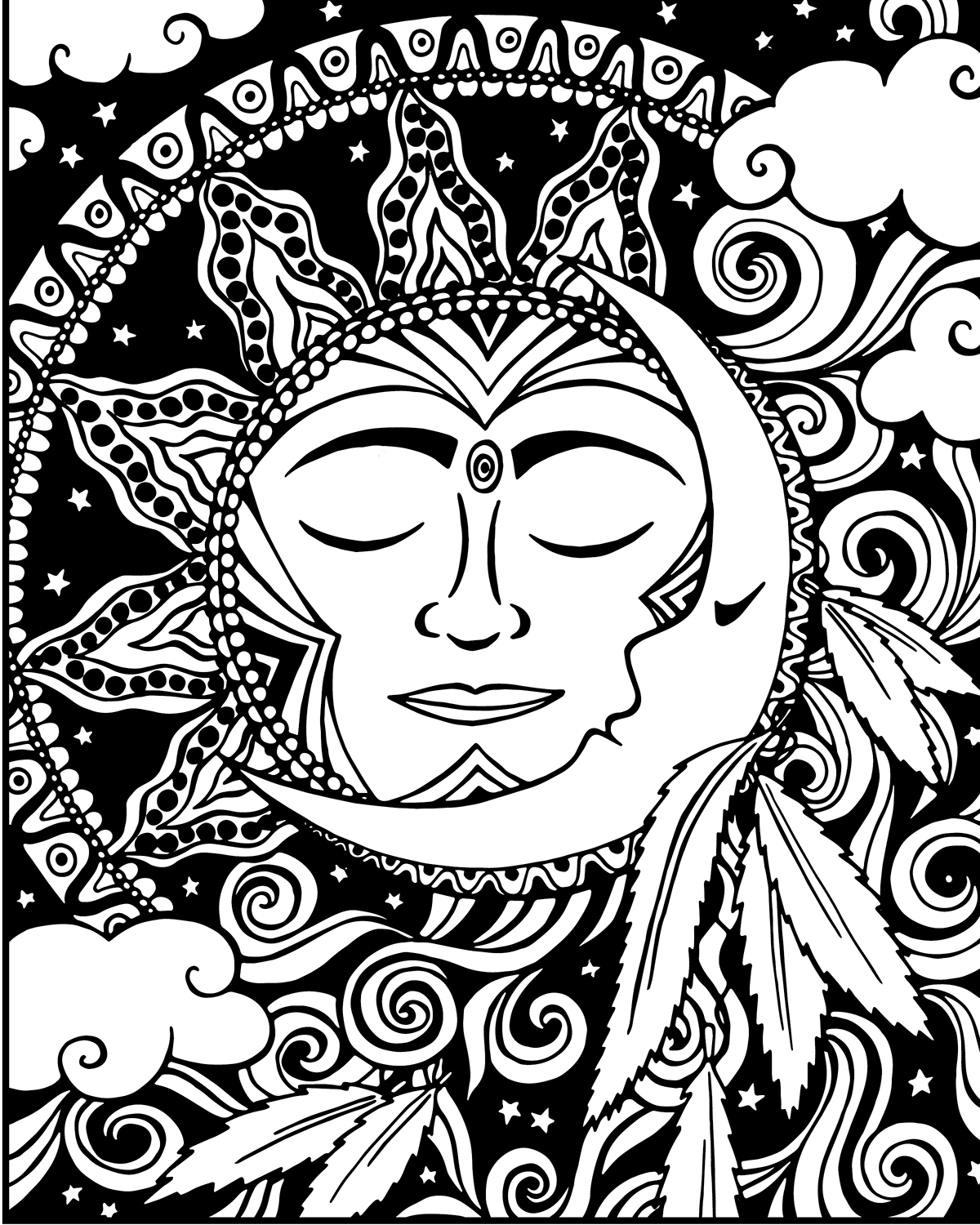20 Simple Unique Coloring Pages