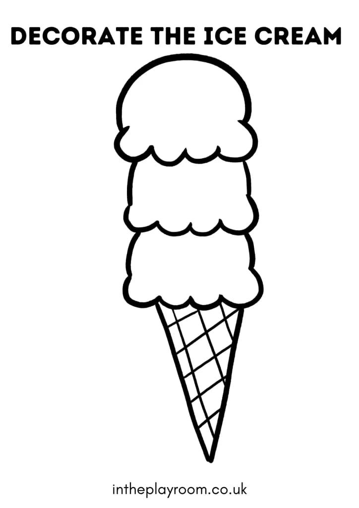 20 Summer Coloring Pages Ice Cream