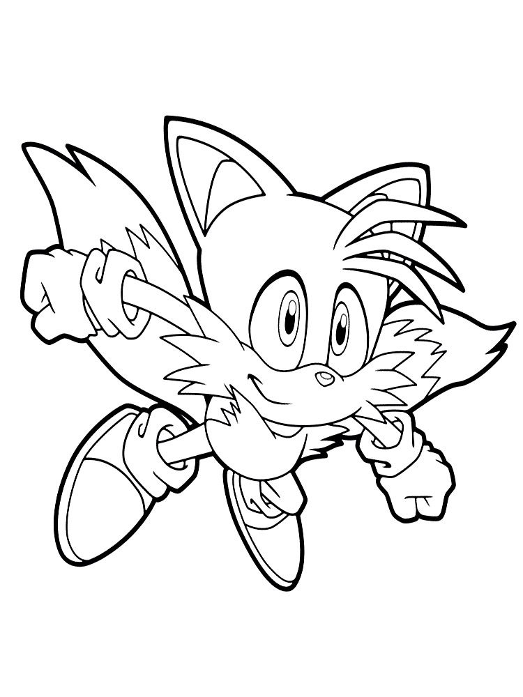 20 Super Tails Sonic Coloring Pages