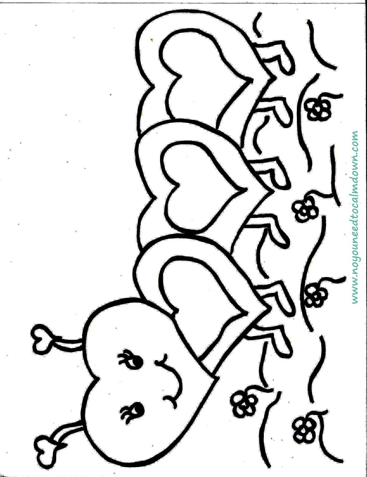 20 Valentine Coloring Sheets Cute