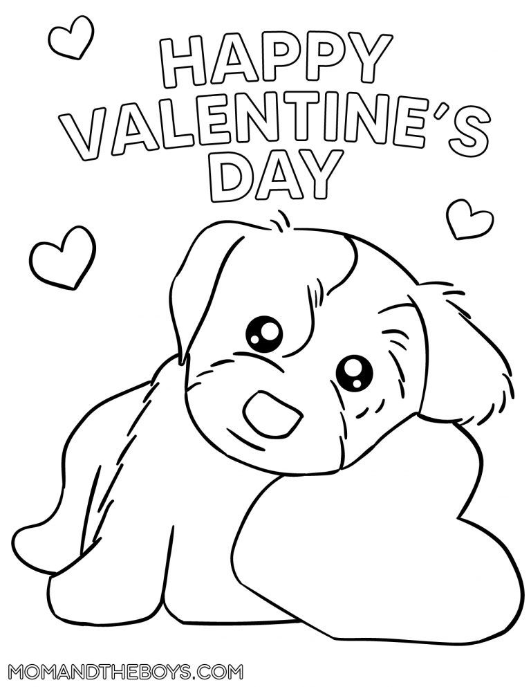 20 Valentine Coloring Sheets Cute