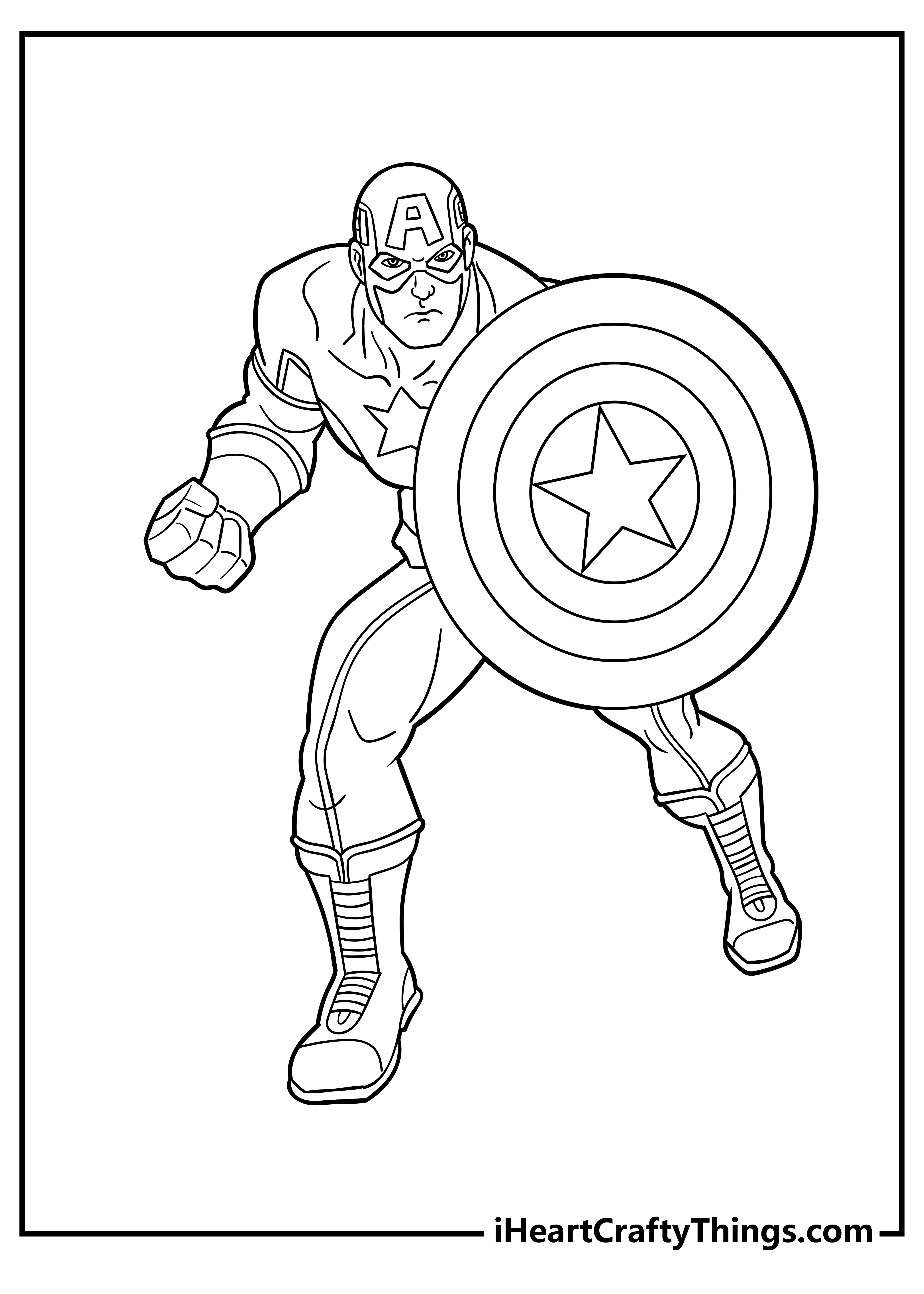 30 Cartoon Coloring Pages Marvel