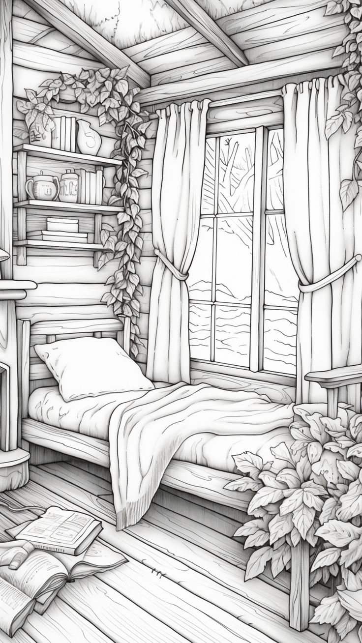 30 Cozy Coloring Pages Hd