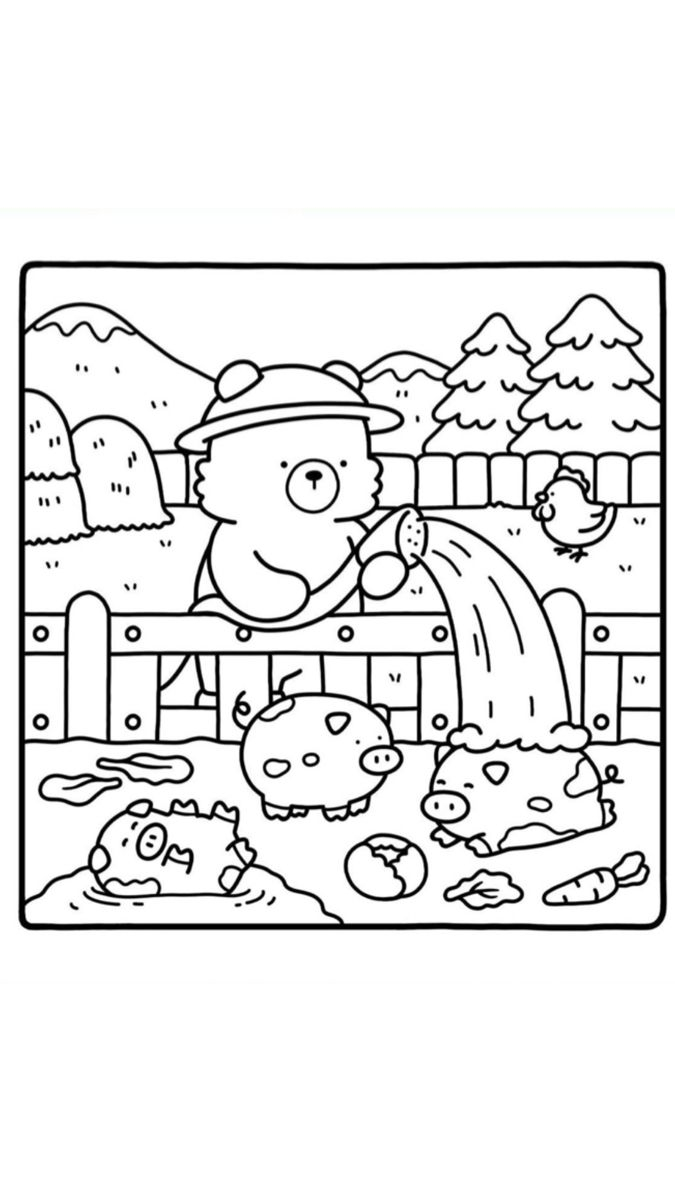 30 Cozy Coloring Pages Hd