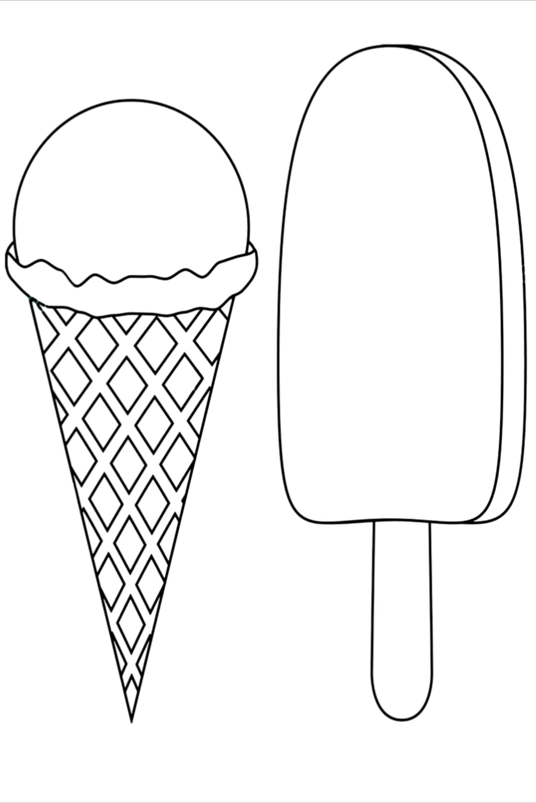30 Cute Ice Cream Coloring Pages For Kids
