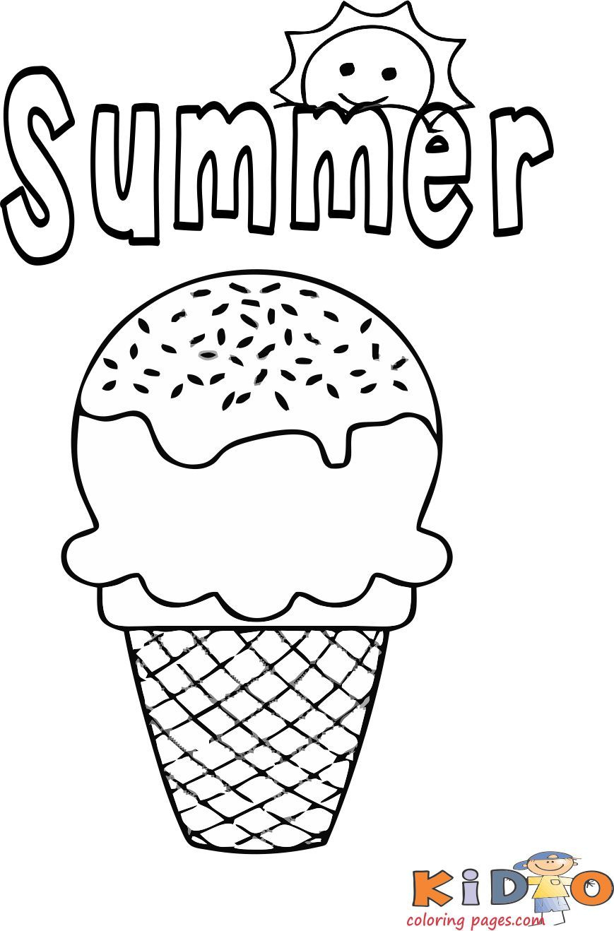 30 Cute Ice Cream Coloring Pages For Kids