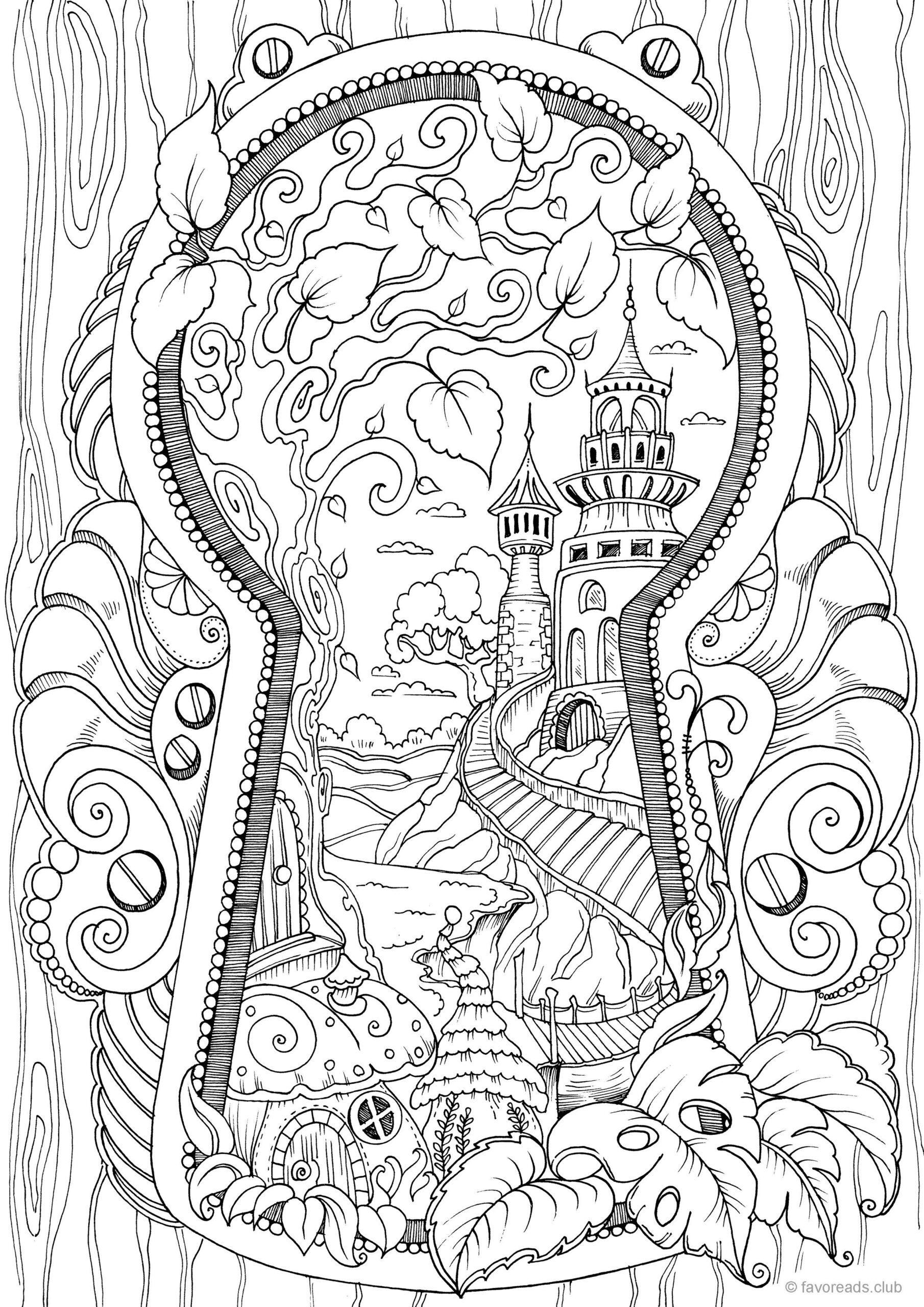 30 Easy Detailed Coloring Pages