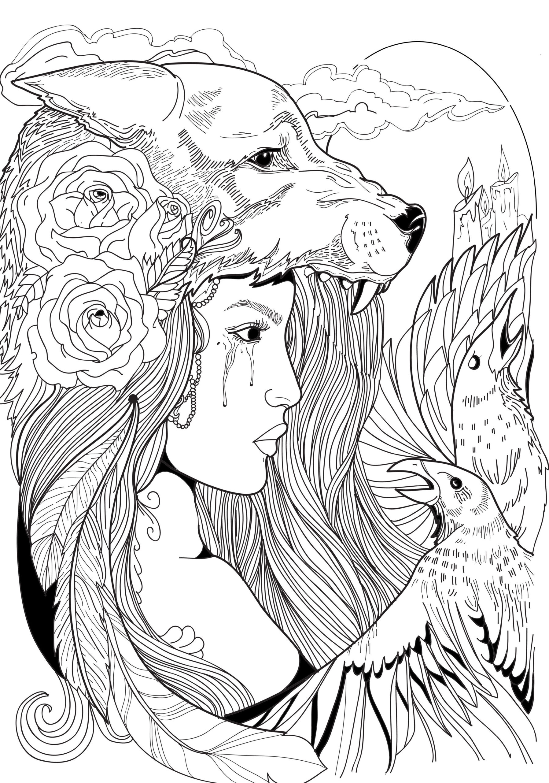 30 Easy Detailed Coloring Pages