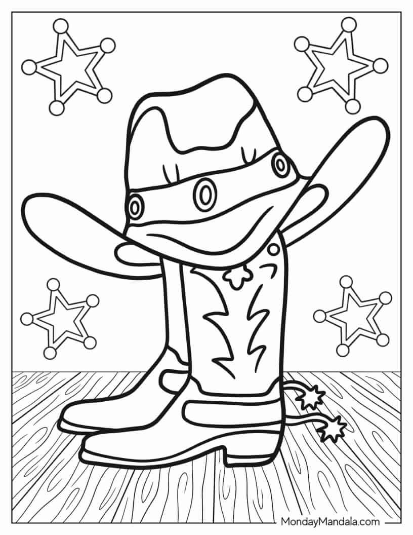 30 Fall Western Coloring Pages