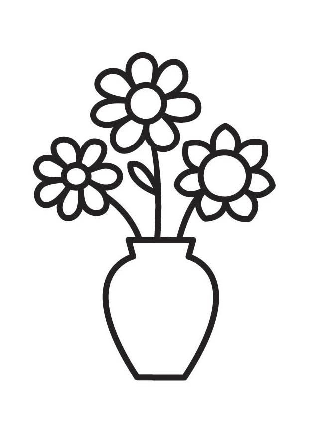 30 Flower Vase Coloring Pages Printables