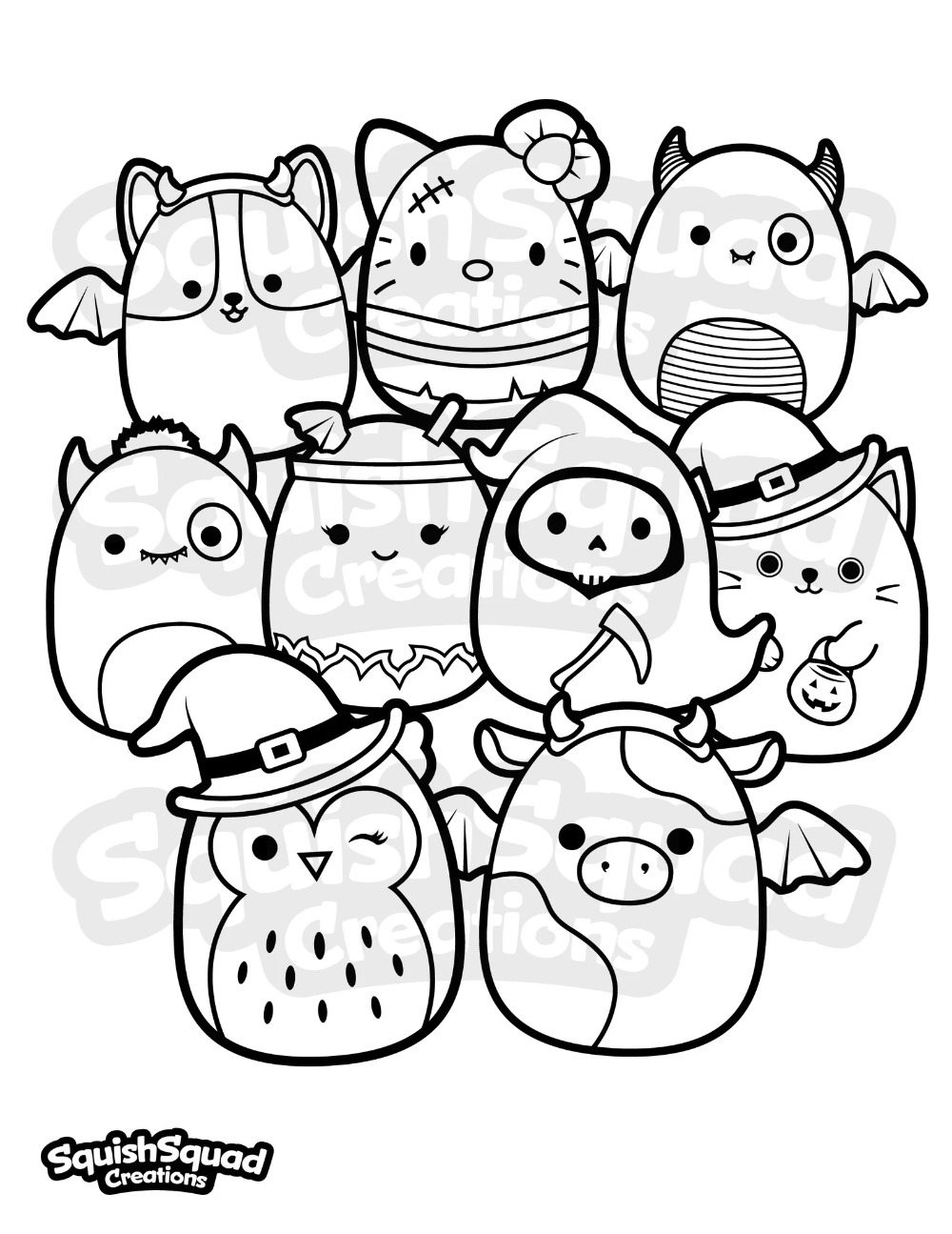 30 Free Printable Halloween Coloring Book