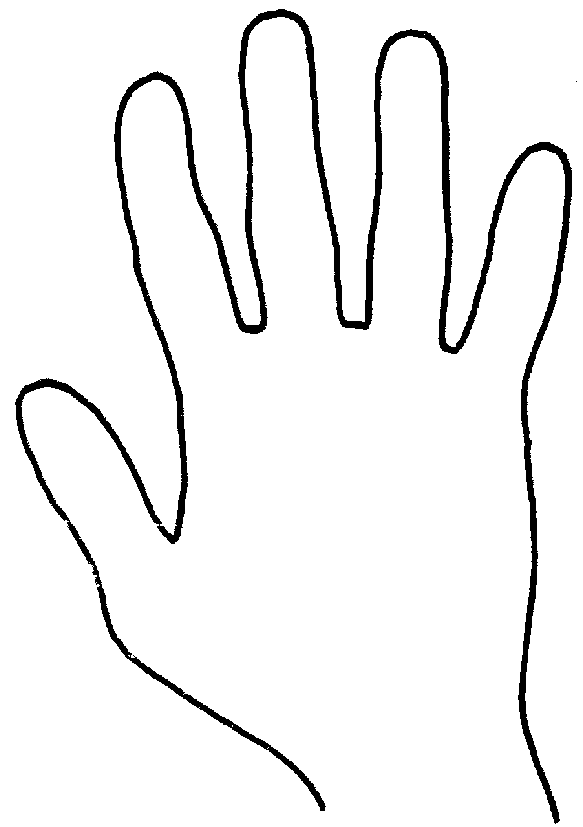 30 Hand Print Coloring Pages