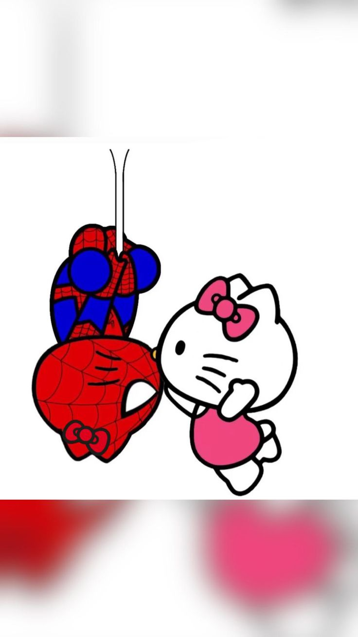 30 Hello Kitty And Spider Man Coloring Pages Y2K
