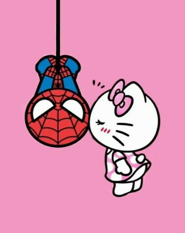 30 Hello Kitty And Spider Man Coloring Pages Y2K