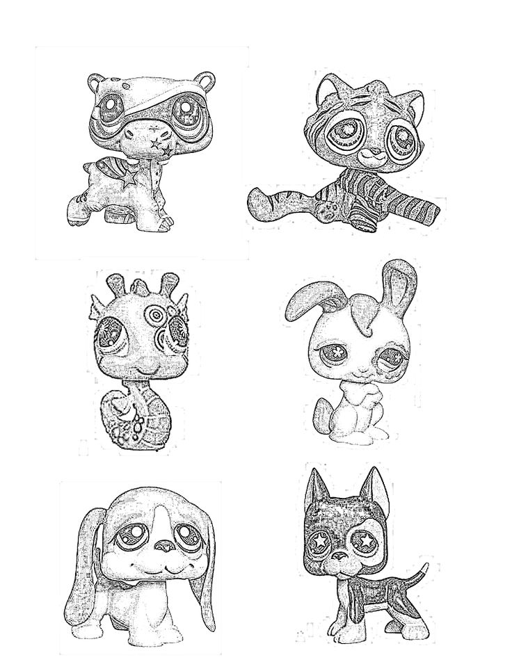 30 Littlest Pet Shop Coloring Pages Cartoon Characters