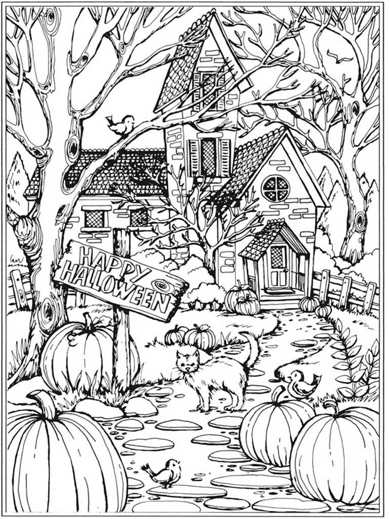 30 Printable Coloring Book Autumn