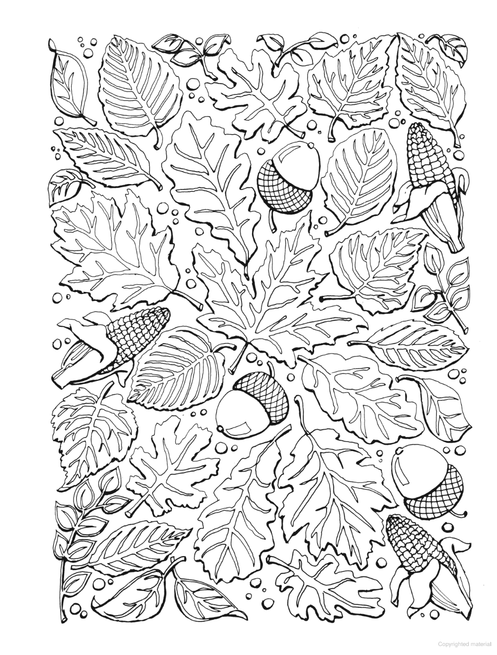 30 Printable Coloring Book Autumn