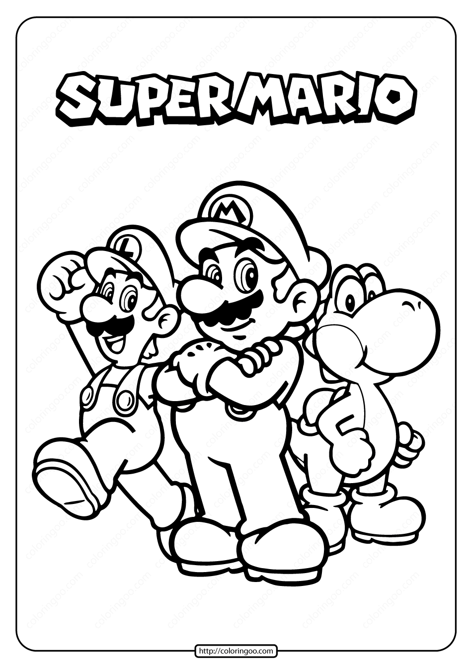 30 Printable Coloring Book Mario