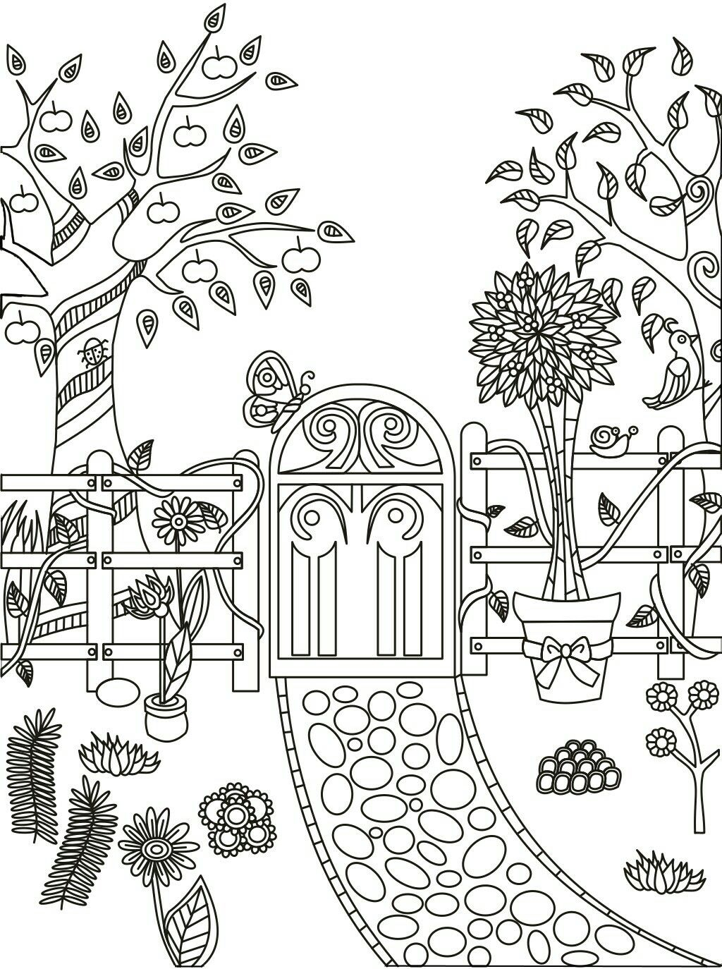 30 Secret Garden Coloring Book Flowers Free Printable