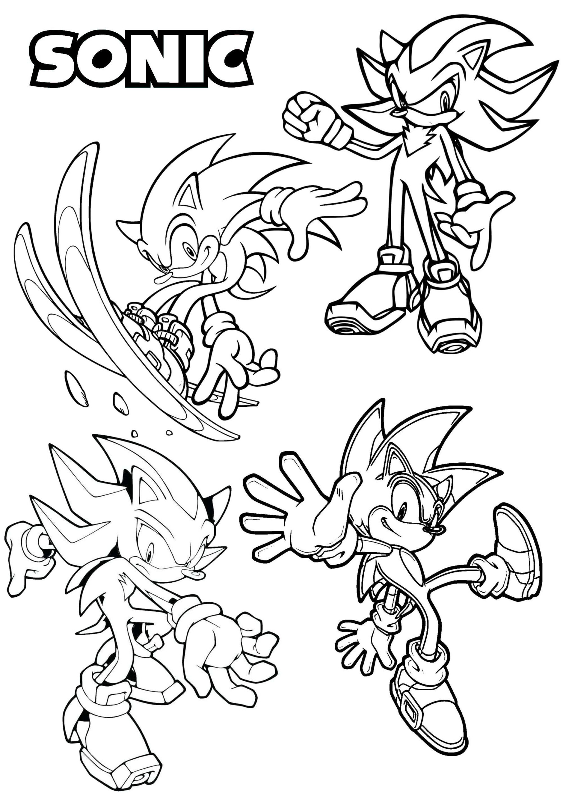 30 Super Tails Sonic Coloring Pages