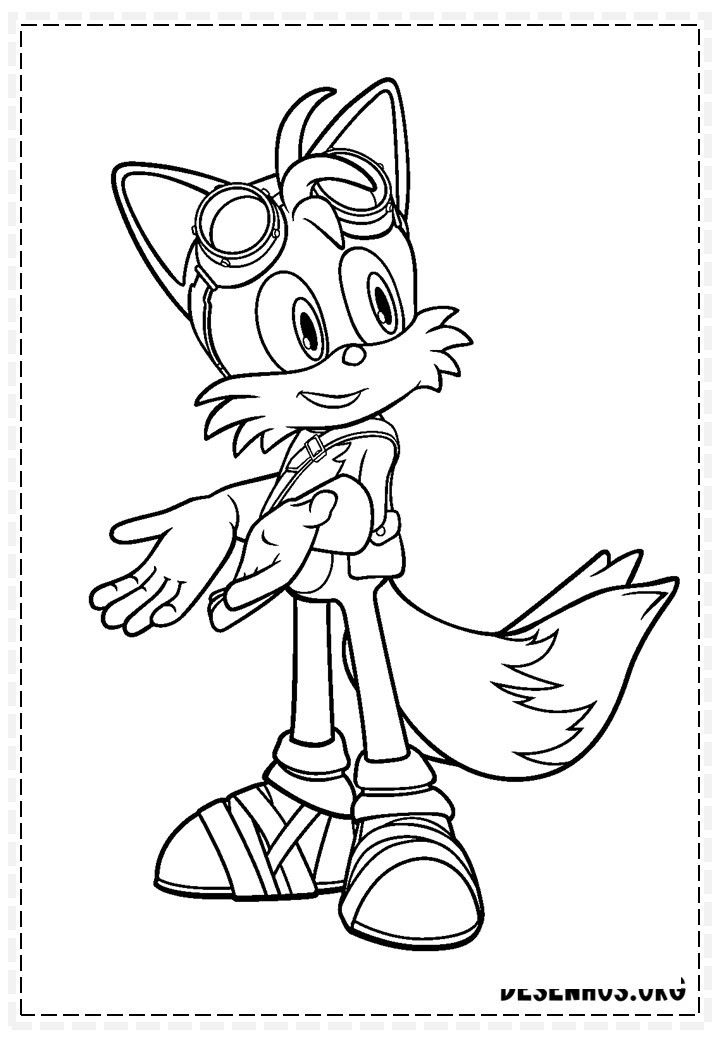 30 Super Tails Sonic Coloring Pages