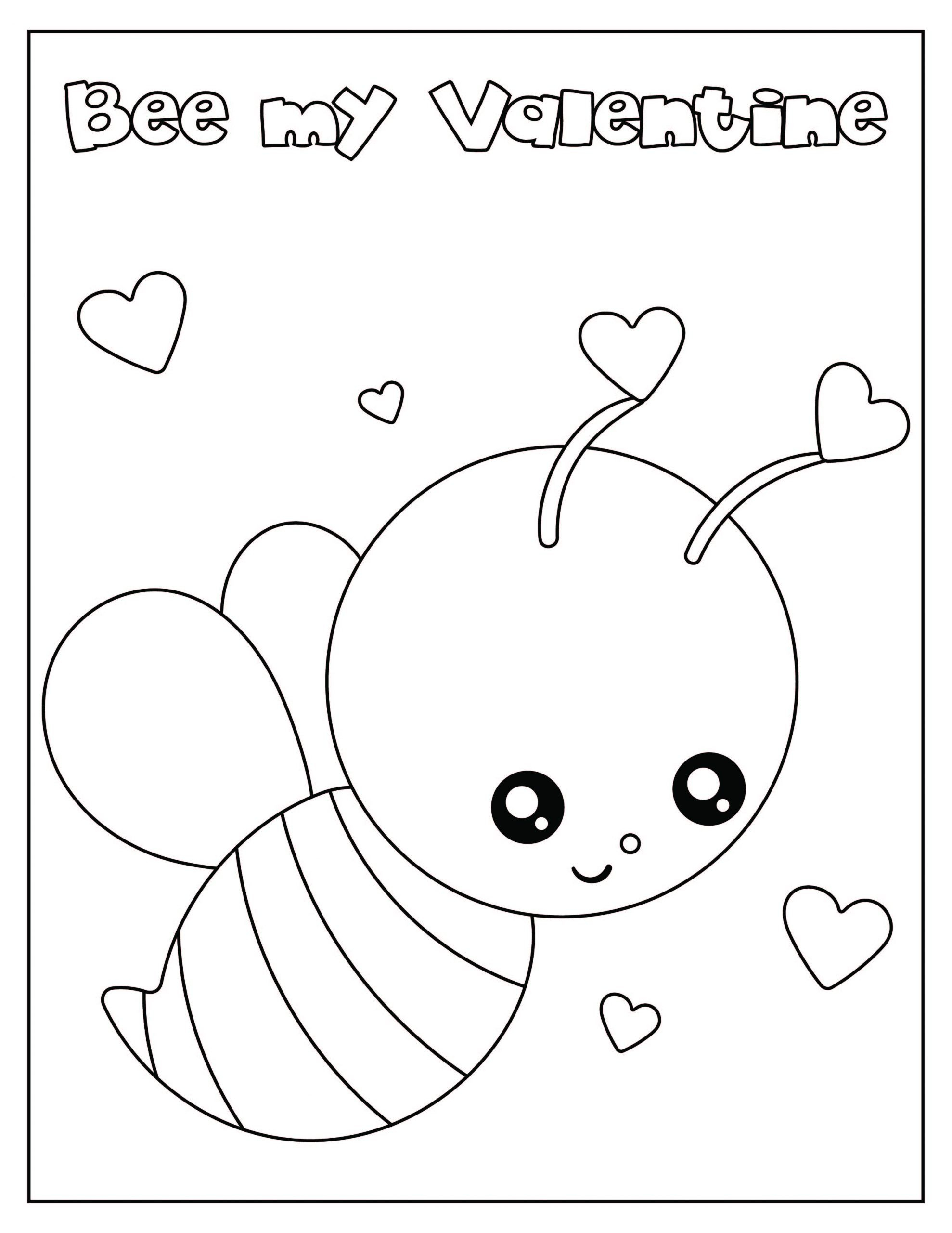 30 Valentine'S Day Coloring Pages Free Printable Simple