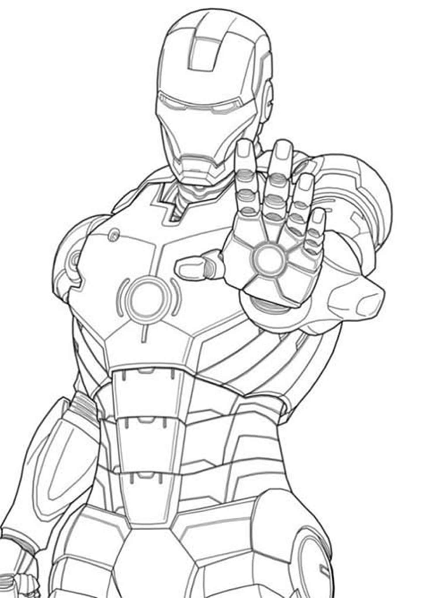 35 Avengers Coloring Pages Free Printable Iron Man